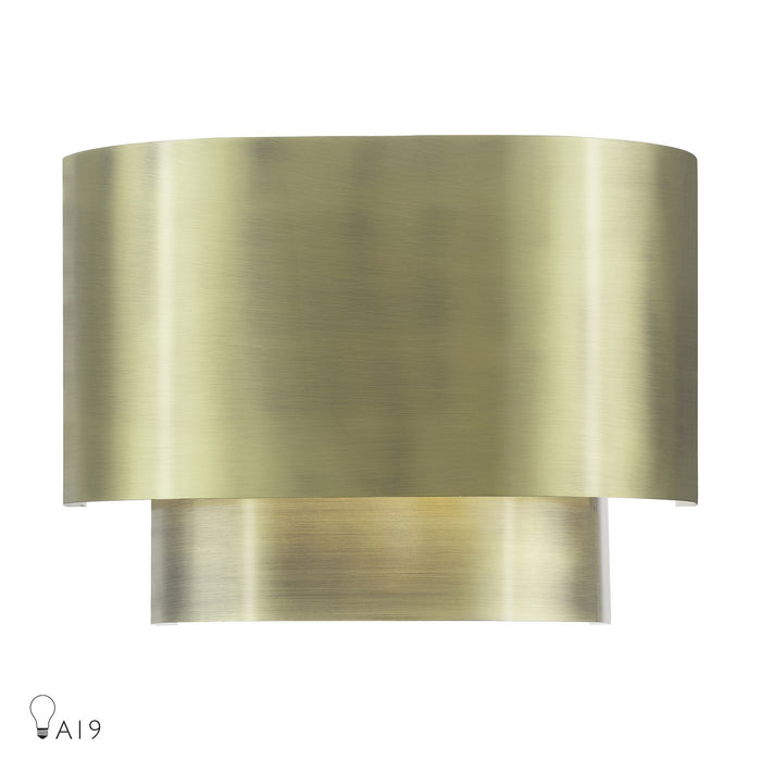 Livex Lighting - 50299-01 - One Light Wall Sconce - Springview - Antique Brass