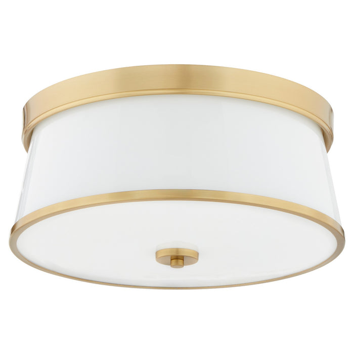 Quorum - 3203-16-80 - Three Light Ceiling Mount - Weir - Aged Brass