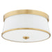 Quorum - 3203-16-80 - Three Light Ceiling Mount - Weir - Aged Brass