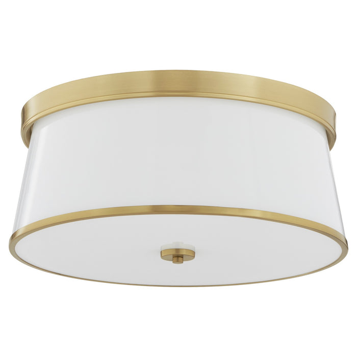 Quorum - 3203-20-80 - Four Light Ceiling Mount - Weir - Aged Brass