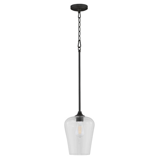 Raymond One Light Pendant Matte Black