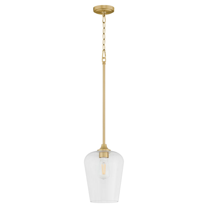Quorum - 3313-80 - One Light Pendant - Raymond - Aged Brass