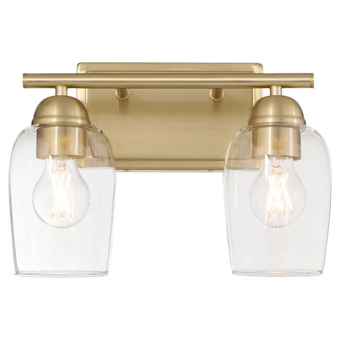 Quorum - 5112-2-80 - Two Light Vanity - Wallinger - Aged Brass
