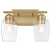 Quorum - 5112-2-80 - Two Light Vanity - Wallinger - Aged Brass