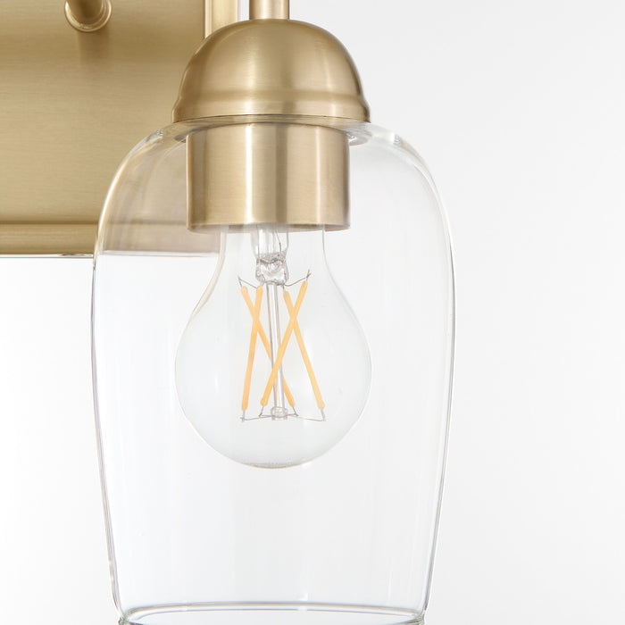 Quorum - 5112-2-80 - Two Light Vanity - Wallinger - Aged Brass