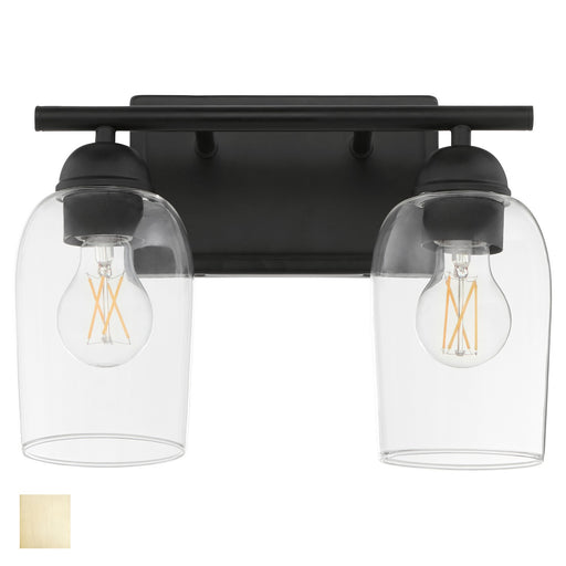 Wallinger Two Light Vanity Aged Brass