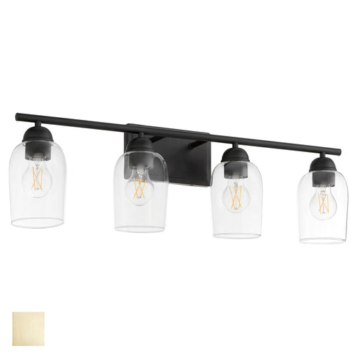 Wallinger Four Light Vanity Aged Brass