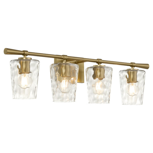Goodwin Four Light Vanity Aged Brass