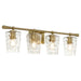 Quorum - 5204-4-80 - Four Light Vanity - Goodwin - Aged Brass