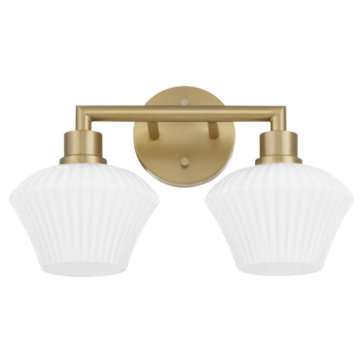 Cassini Two Light Vanity Aged Brass