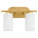 Quorum - 5228-2-80 - Two Light Vanity - Belinder - Aged Brass