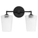 Quorum - 5238-2-59 - Two Light Vanity - Providence - Matte Black