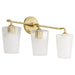 Quorum - 5238-3-80 - Three Light Vanity - Providence - Aged Brass