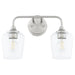 Quorum - 5313-2-65 - Two Light Vanity - Raymond - Satin Nickel