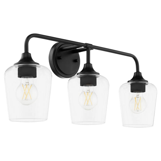 Raymond Three Light Vanity Matte Black