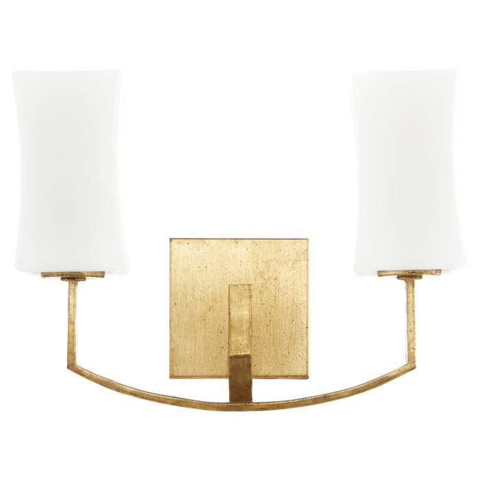 Quorum - 581-2-74 - Two Light Wall Mount - Ayala - Gold Leaf