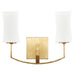 Quorum - 581-2-74 - Two Light Wall Mount - Ayala - Gold Leaf