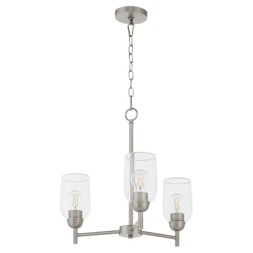 Wallinger Three Light Chandelier Satin Nickel