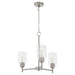 Quorum - 6112-3-65 - Three Light Chandelier - Wallinger - Satin Nickel