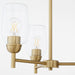 Quorum - 6112-3-80 - Three Light Chandelier - Wallinger - Aged Brass