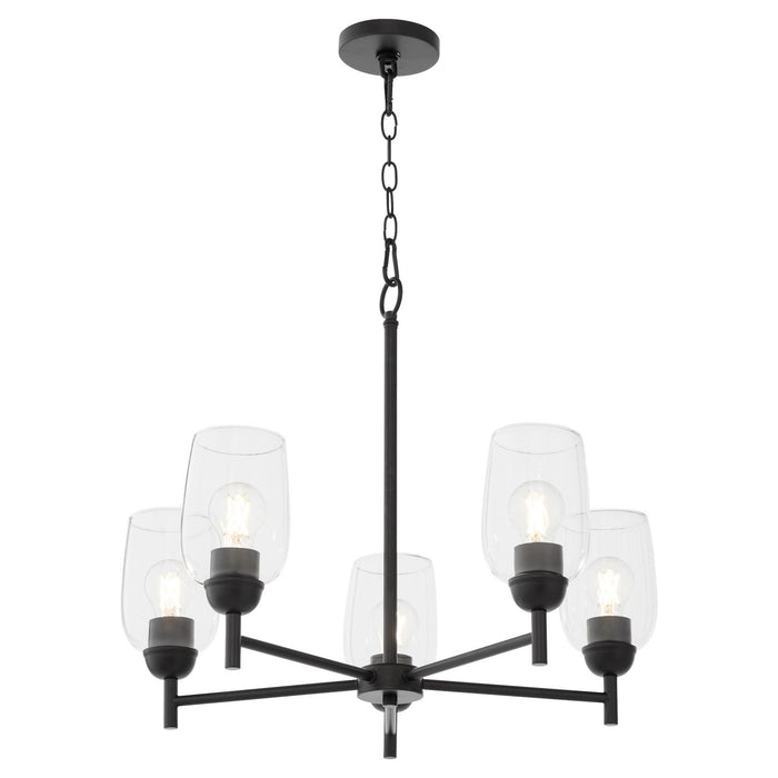 Quorum - 6112-5-59 - Five Light Chandelier - Wallinger - Matte Black