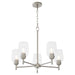 Quorum - 6112-5-65 - Five Light Chandelier - Wallinger - Satin Nickel