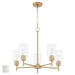 Quorum - 6112-5-65 - Five Light Chandelier - Wallinger - Satin Nickel