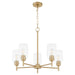 Quorum - 6112-5-80 - Five Light Chandelier - Wallinger - Aged Brass