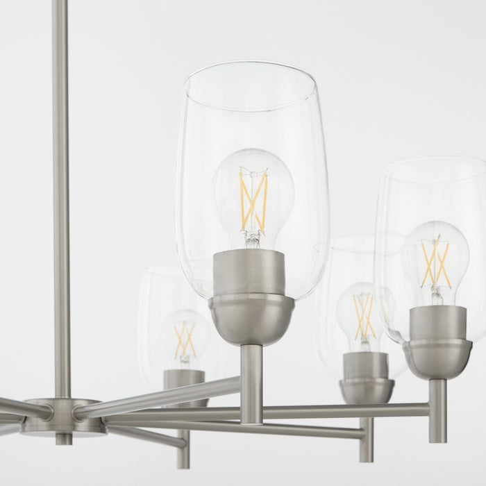 Quorum - 6112-8-65 - Eight Light Chandelier - Wallinger - Satin Nickel