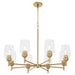 Quorum - 6112-8-80 - Eight Light Chandelier - Wallinger - Aged Brass