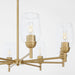 Quorum - 6112-8-80 - Eight Light Chandelier - Wallinger - Aged Brass