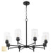 Quorum - 6112-8-80 - Eight Light Chandelier - Wallinger - Aged Brass