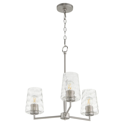 Goodwin Three Light Chandelier Satin Nickel