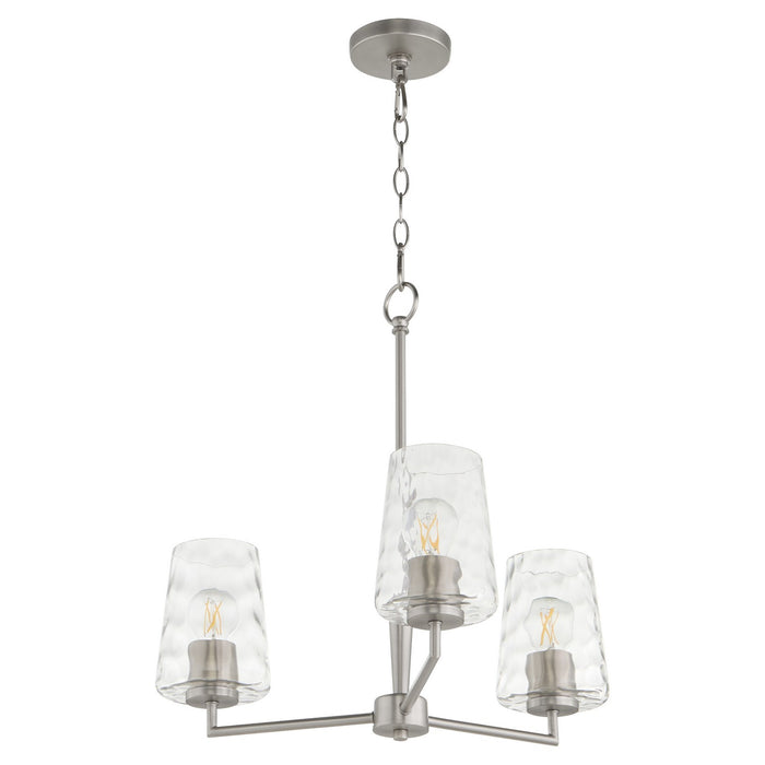 Quorum - 6204-3-65 - Three Light Chandelier - Goodwin - Satin Nickel