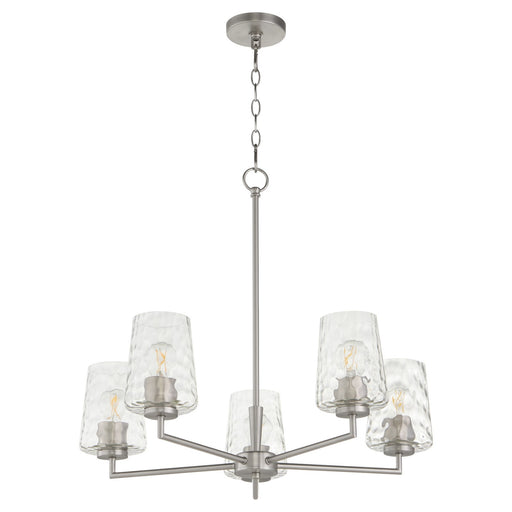 Goodwin Five Light Chandelier Satin Nickel
