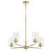 Quorum - 6204-5-80 - Five Light Chandelier - Goodwin - Aged Brass