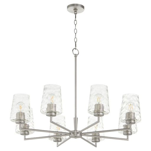 Goodwin Eight Light Chandelier Satin Nickel