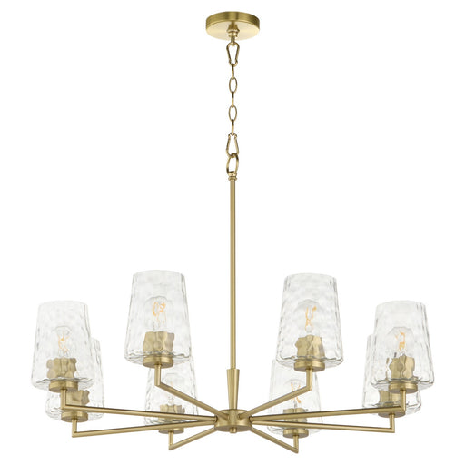 Goodwin Eight Light Chandelier Aged Brass