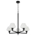 Quorum - 6221-5-59 - Five Light Chandelier - Cassini - Matte Black