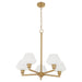 Quorum - 6221-5-80 - Five Light Chandelier - Cassini - Aged Brass