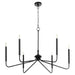 Quorum - 6238-6-59 - Six Light Chandelier - Providence - Matte Black