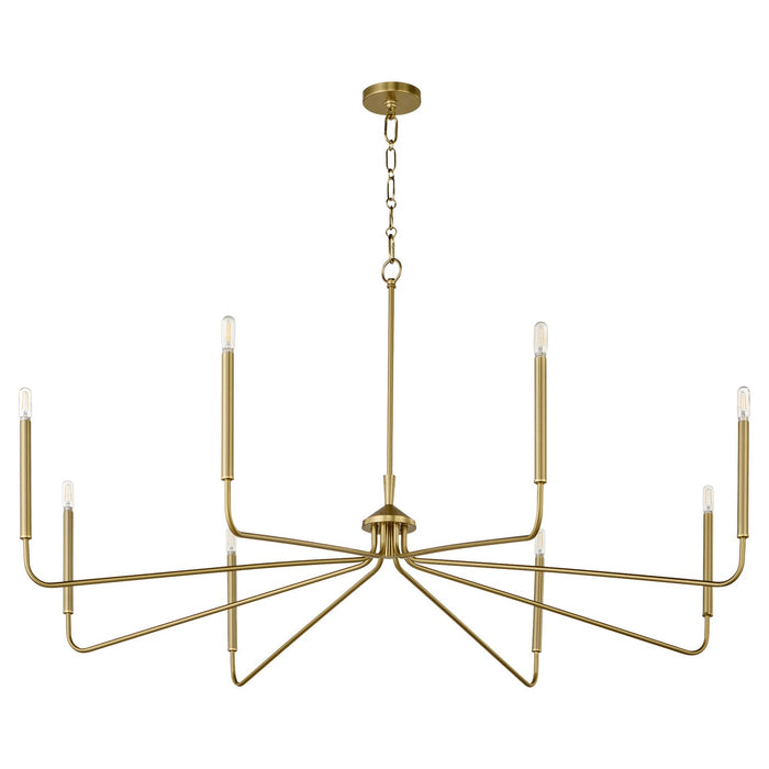 Quorum - 6238-8-80 - Eight Light Chandelier - Providence - Aged Brass