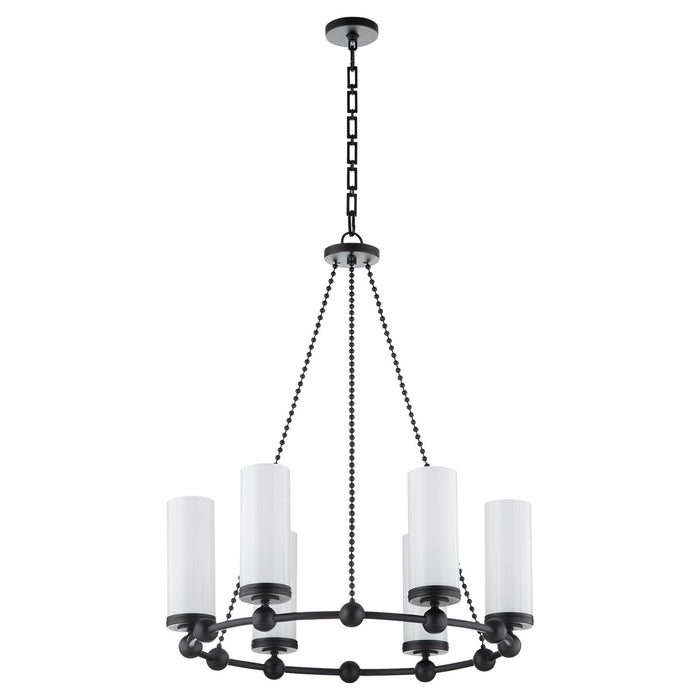 Quorum - 667-6-59 - Six Light Chandelier - Lee Boulevard - Matte Black