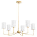 Quorum - 681-6-74 - Six Light Chandelier - Ayala - Gold Leaf