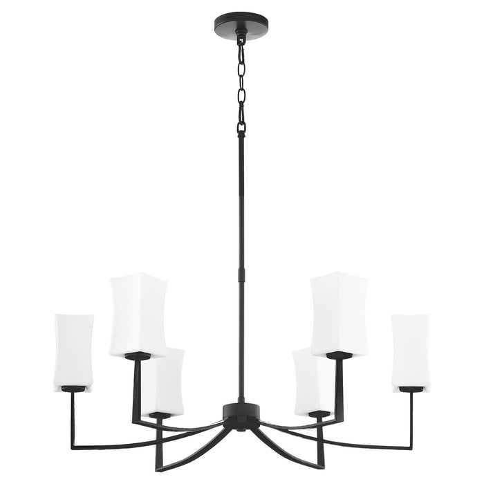 Quorum - 681-8-59 - Eight Light Chandelier - Ayala - Matte Black