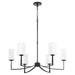 Quorum - 681-8-59 - Eight Light Chandelier - Ayala - Matte Black