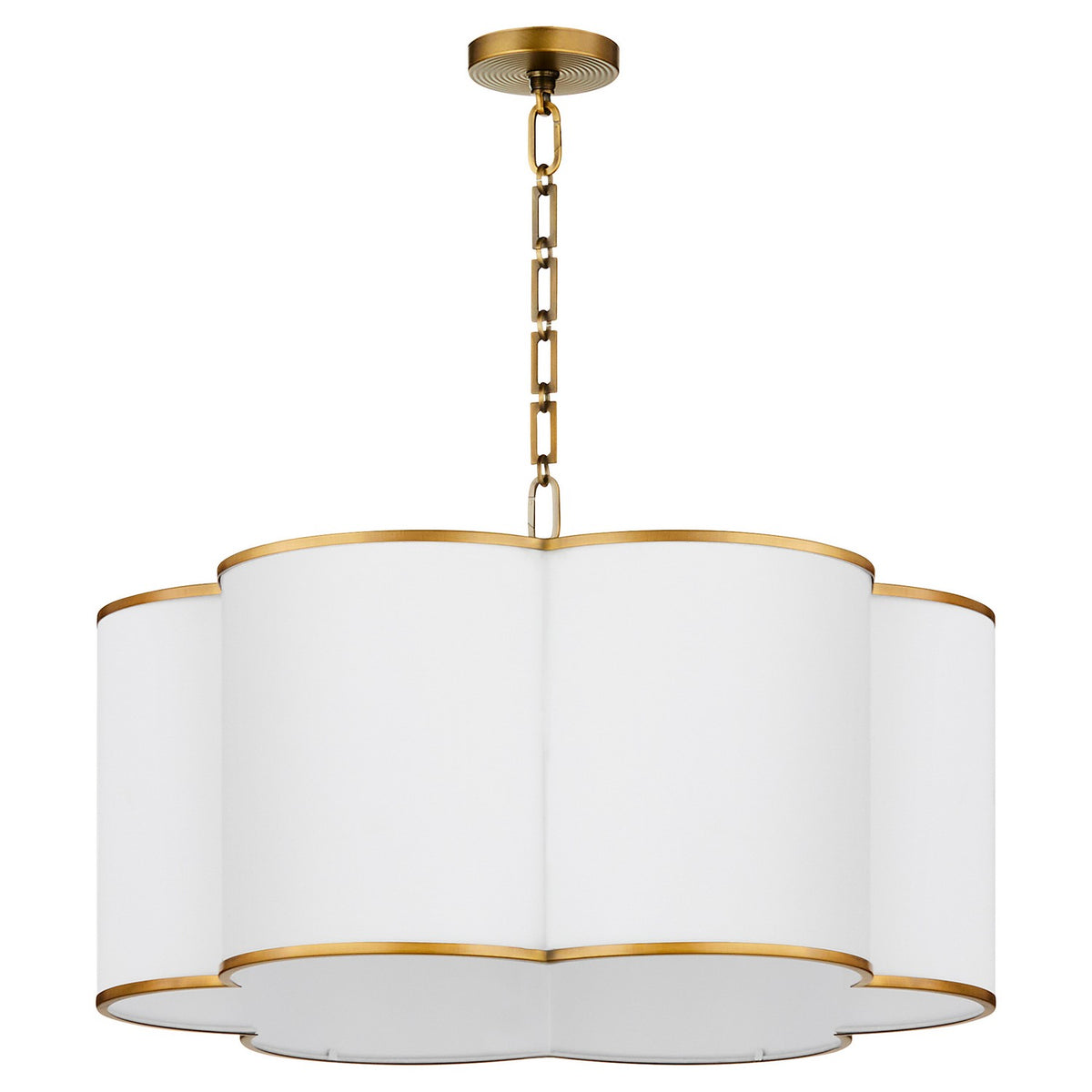 Quorum - 8228-6-47 - Six Light Pendant - Belinder - Non-Lacquered Brass ...
