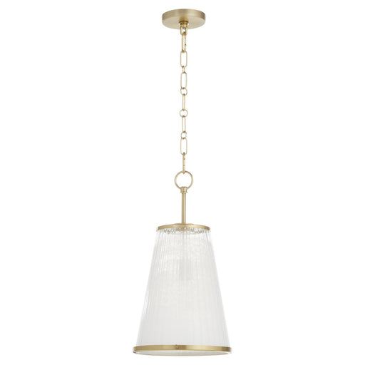 Providence One Light Pendant Aged Brass