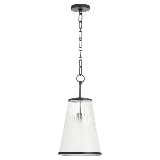Providence One Light Pendant Matte Black