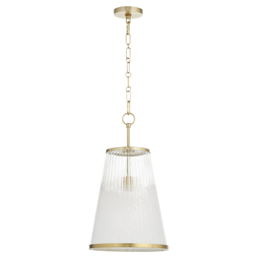Providence One Light Pendant Aged Brass